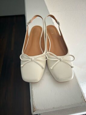 White Ballet Flats
